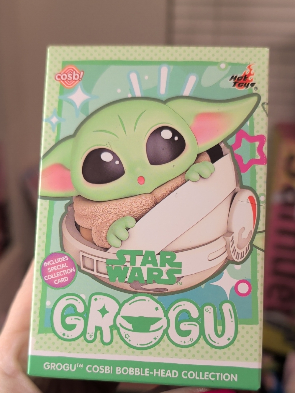 Hot Toys Star Wars Grogu Cosbi Bobble-Head Collection Figure Mandalorian NWOT